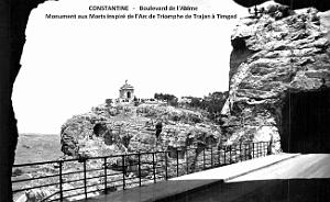 Constantine - Boulevard de l'Abime et Monument aux Morts
